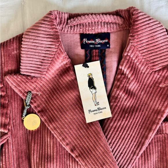 Rowing Blazers NWT Medium Corduroy Diana Blazer in Dusty Rose Pink - Picture 10 of 10